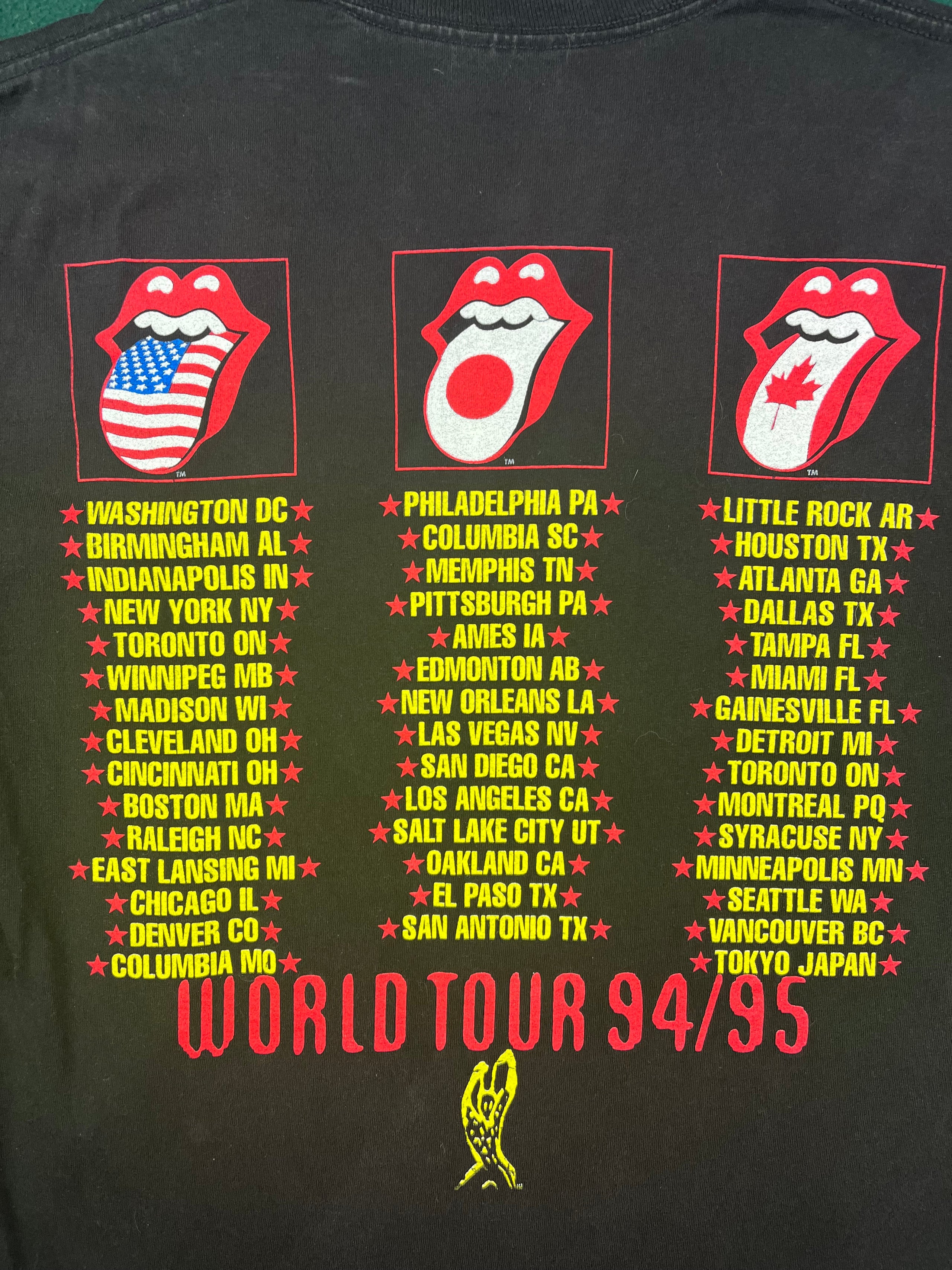 Rolling Stones Voodoo Lounge Tour Tee - L | good going